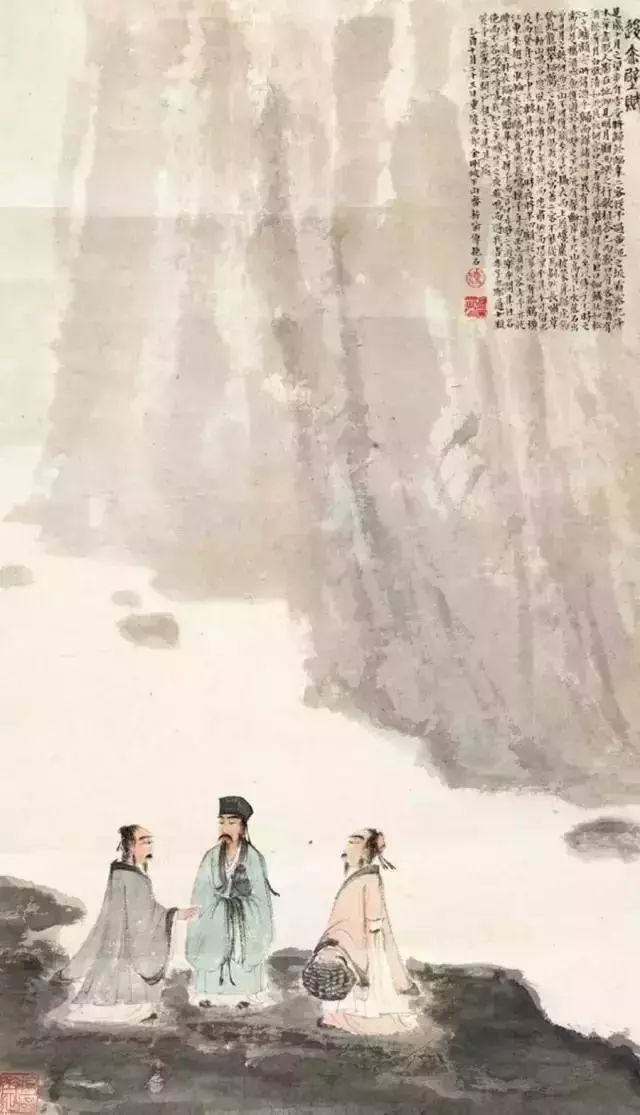 傅抱石的绘画作品,洋溢着浓烈的诗意,意境幽美!