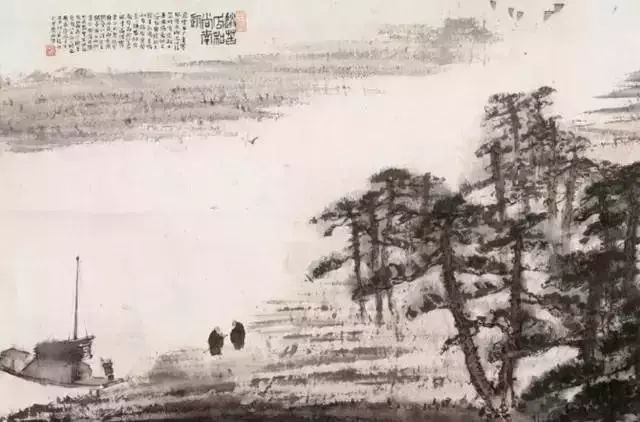 傅抱石的绘画作品,洋溢着浓烈的诗意,意境幽美!