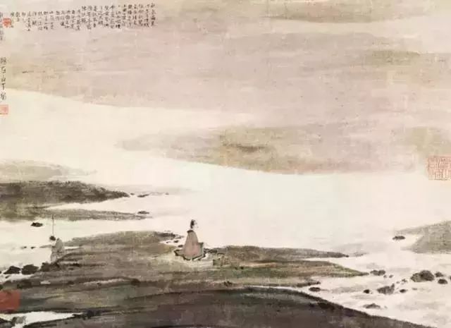 傅抱石的绘画作品,洋溢着浓烈的诗意,意境幽美!