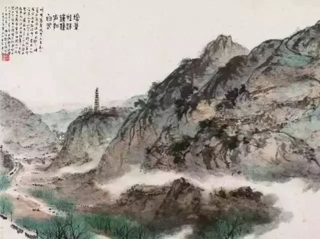 傅抱石的绘画作品,洋溢着浓烈的诗意,意境幽美!