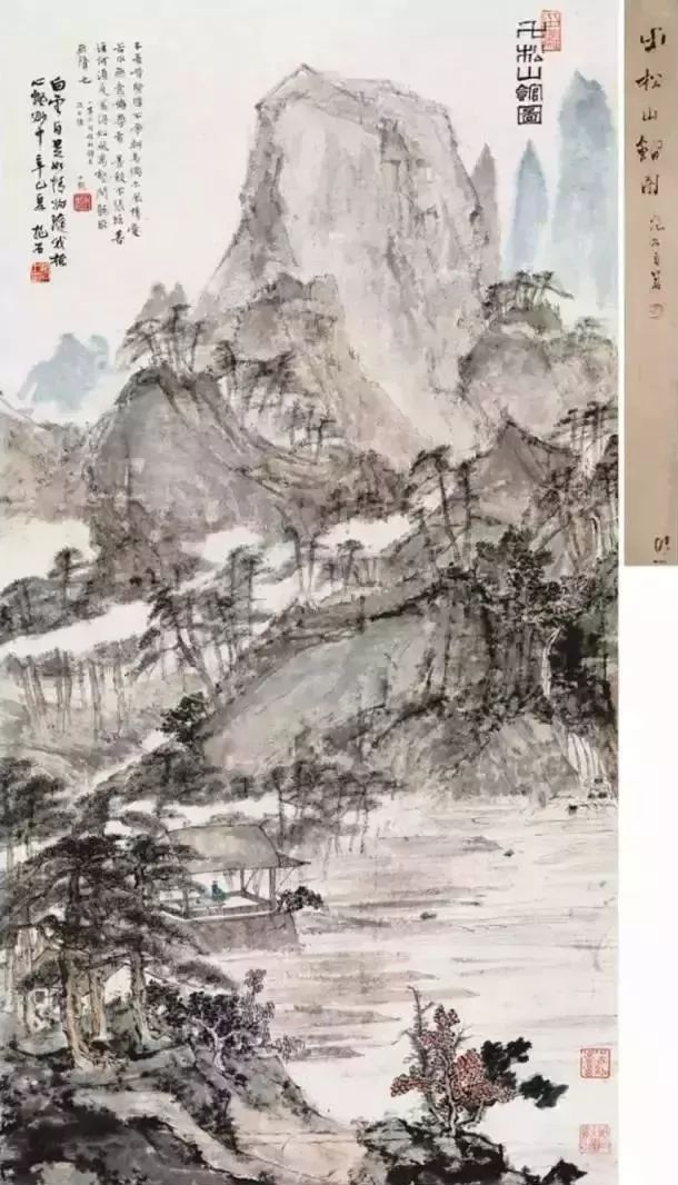 傅抱石的绘画作品,洋溢着浓烈的诗意,意境幽美!
