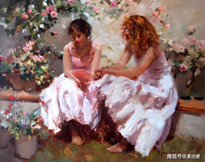 她笔下的 女子,妖娆妩媚,一举一动动人心魄