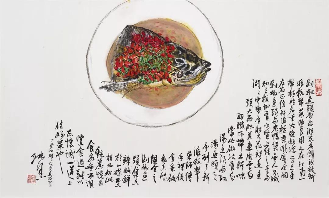 红烧肉、油条、大闸蟹……他用一支画笔,就引得无数吃货流口水