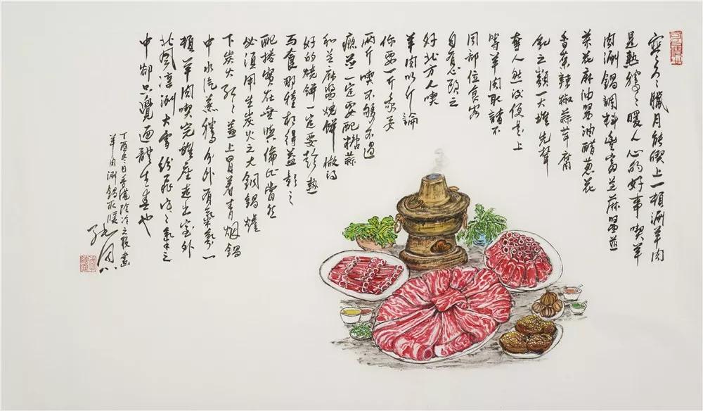 红烧肉、油条、大闸蟹……他用一支画笔,就引得无数吃货流口水
