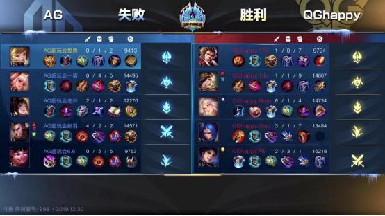 王者荣耀:AG超玩会不敌QGhappy,输在轻敌与无知!月光还是嫩了