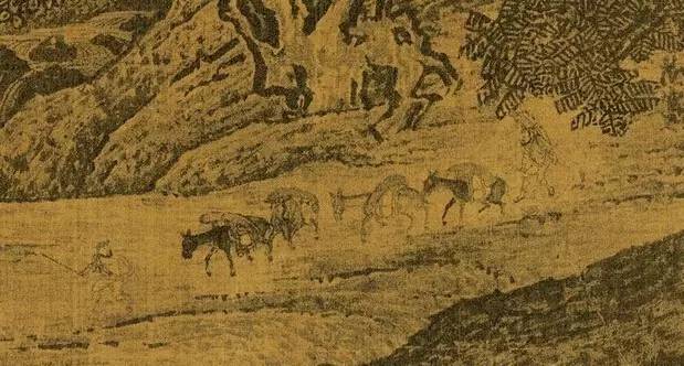 放大10倍后的古画,这些细节很有意思