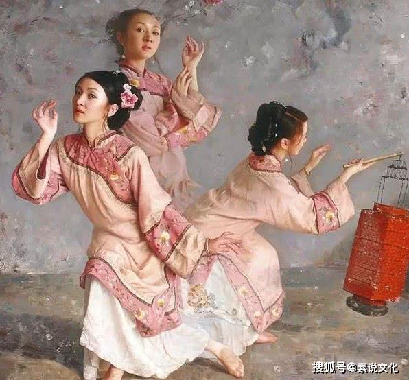 独特的东方油画,结合西方绘画技巧,展现出凄婉的神秘感
