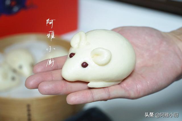 鼠年教你做老鼠馒头,白白胖胖,蓬松暄软不塌陷,过年也要蒸一锅
