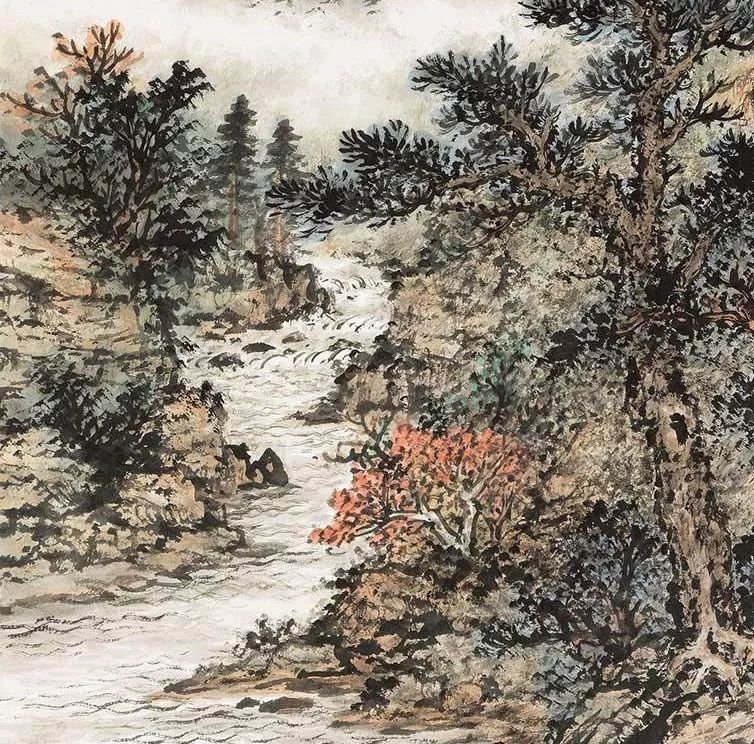 赏画 | 黄君璧《岩壑秋深图》
