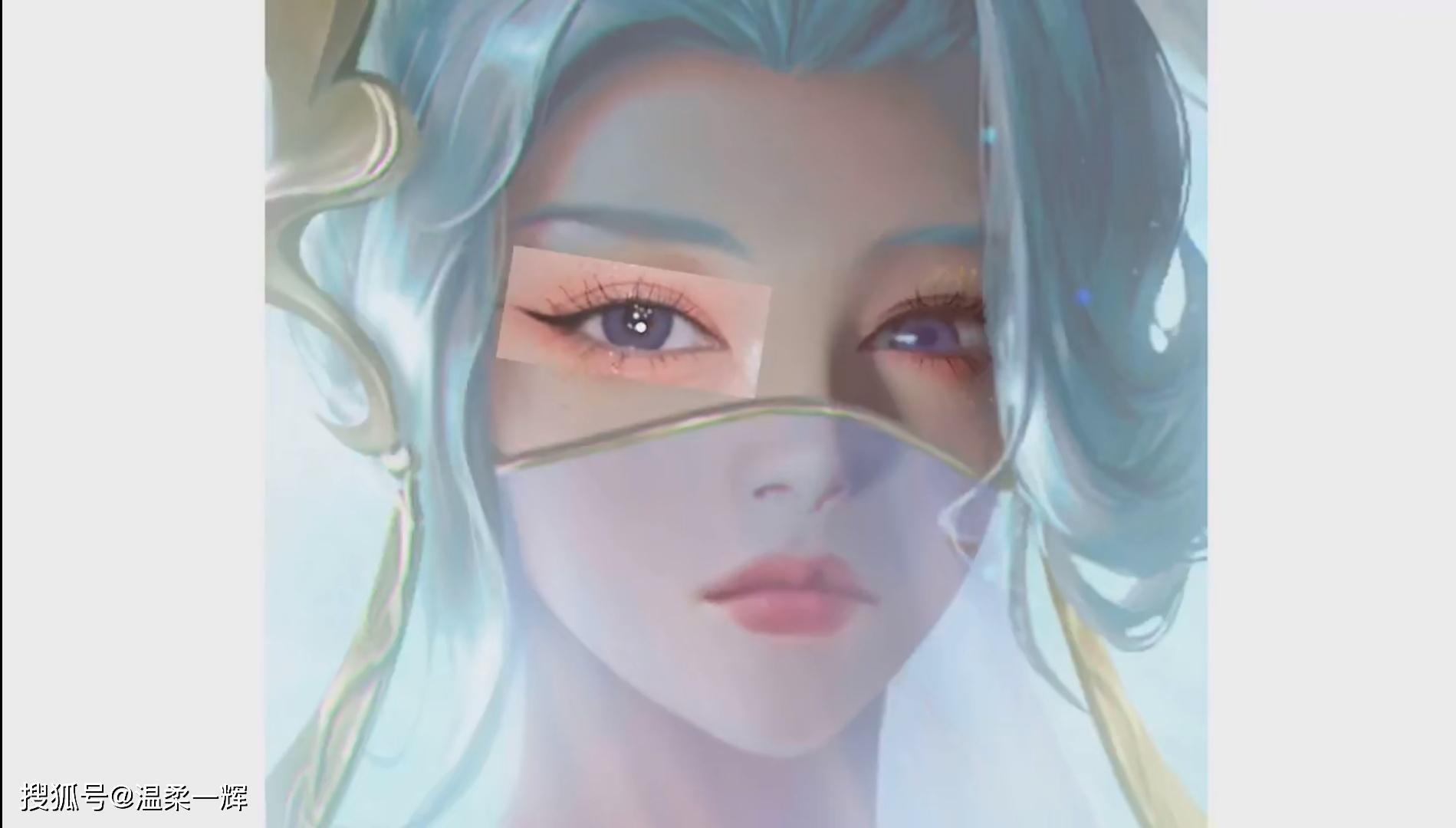 峡谷女英雄的眼妆有多美?看见人家的仿妆,才明白什么叫一眼万年