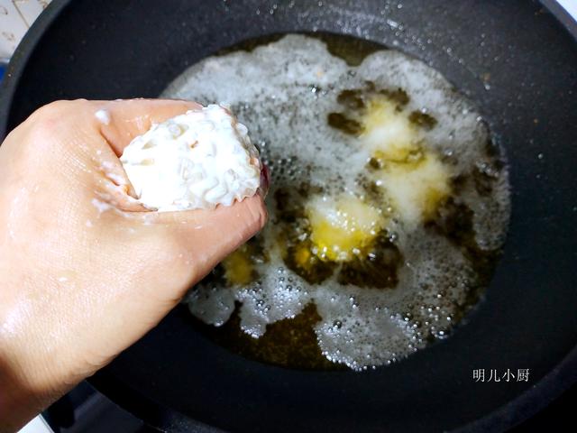 粉头素丸子,只要注意几点外焦里嫩凉了不硬,胜过一切吃过的丸子