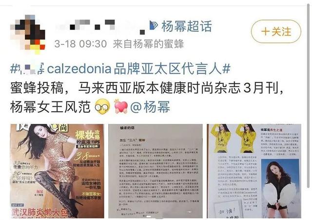 粉丝粗心大意,辱华杂志盗图,杨幂被粉丝波及险些步了肖战后尘?