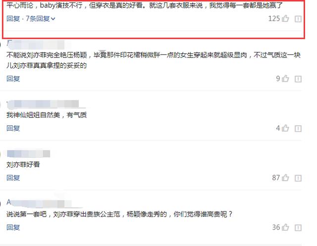 刘亦菲baby连续6次撞衫,baby演技虽不好,但每一套居然都赢了