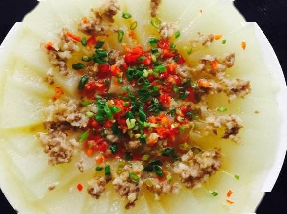 冬瓜肉末,不管是炒制还是蒸制,味道一样的鲜,可口又下饭