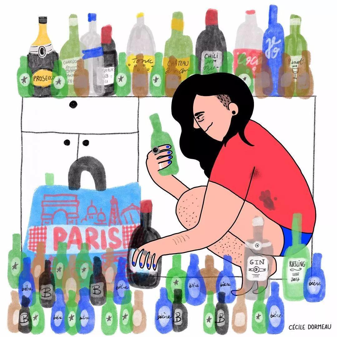 虽然尺度有点大,插画师却用它们揭示人性,还泄露了女孩子最真实的另一面!
