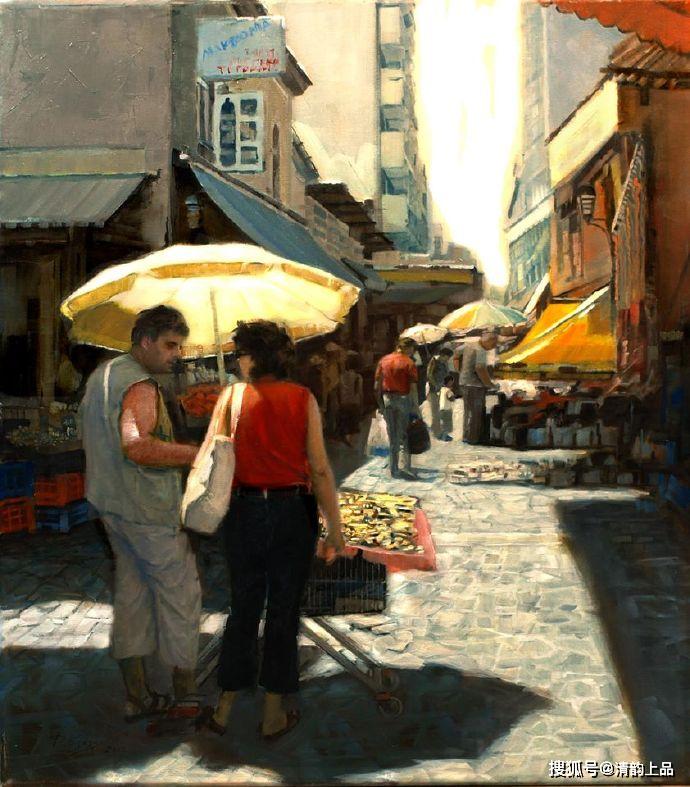 希腊画家Demetrios.Vlachos写实油画作品欣赏