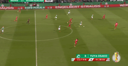 【足球】德国杯-莱万2球日本国脚破门 拜仁3-2不莱梅进决赛