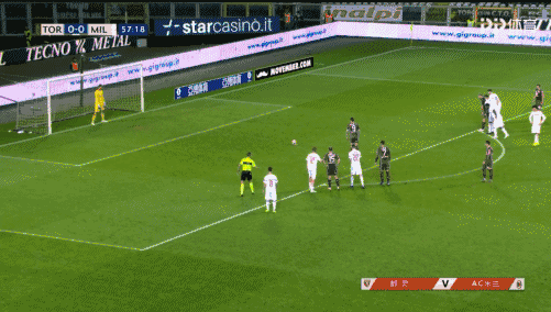 【足球】意甲-凯西送点小罗马染红 AC米兰0-2都灵跌出前4