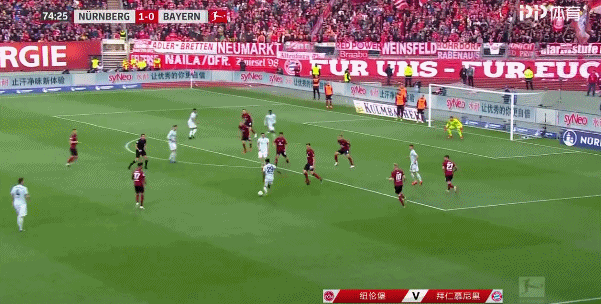 【足球】德甲-格纳布里破门科曼失绝杀 拜仁1-1纽伦堡