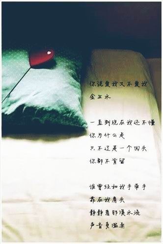 《你说爱我又不爱我》寻找金生水,你不来,我不老……