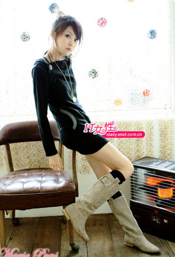 长靴离膝10公分最能显腿直