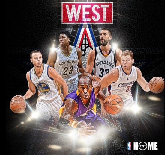 全明星首发:库里詹皇领衔 大小加兄弟对抗