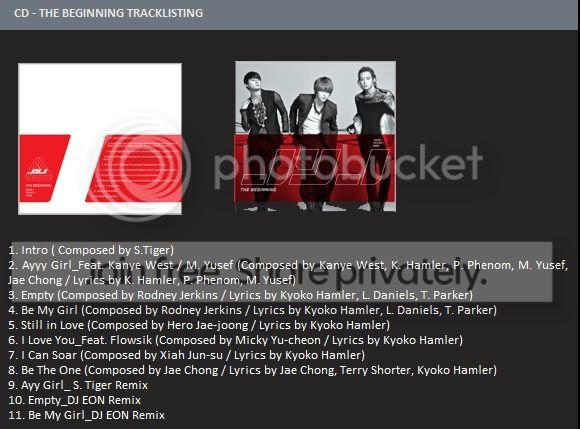 【JYJ】(附下載)全新限量版英文專輯《The Beginning》(在中,有天,俊秀)