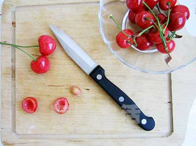 芒果樱桃果冻(图解)