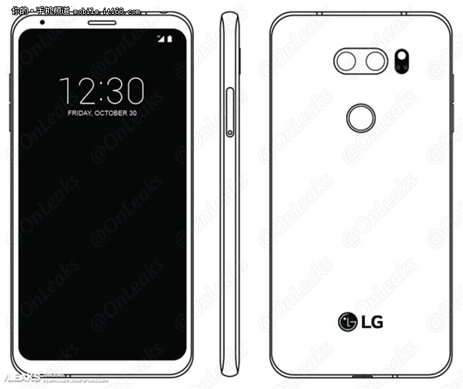 可能是最没有新意的旗舰 LG V30渲染图曝光