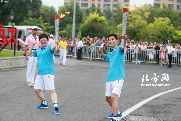 全运火炬传递河北站结束 举目尽文化步履皆历史