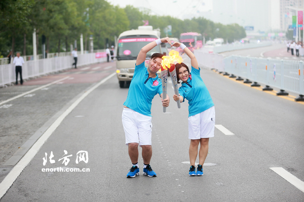 全运火炬传递河北站结束 举目尽文化步履皆历史