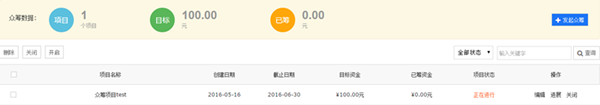 怎样建一个众筹网站
