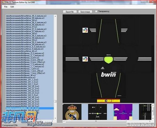 《FIFA 11》texture editor v1.0.2工具