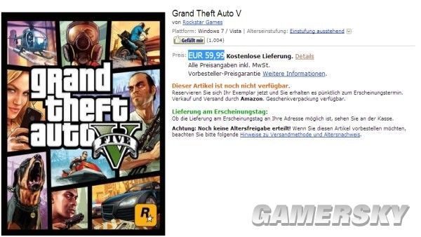 《GTA5》PC版本即将到来 德国经销商泄露天机 不支持XP系统