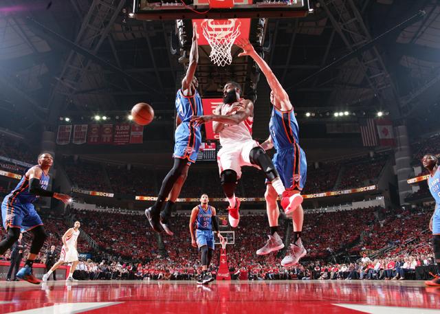 哈登35+8火箭再胜雷霆 威少空砍51+10+13(34)