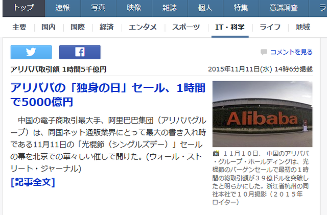 友邦惊愕!中国光棍节消费力震撼11区