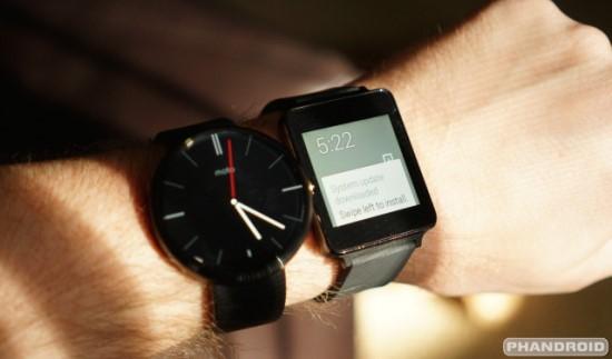 Moto 360与G Watch续航对比 坚持一天没问题