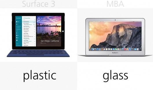 Surface 3与2015款MacBook Air全面对比