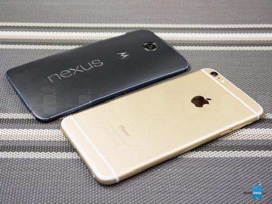 Nexus 6/iPhone 6 Plus对比:最佳大屏之争
