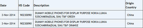 首款微软品牌机型或为Lumia 535 约售1015元