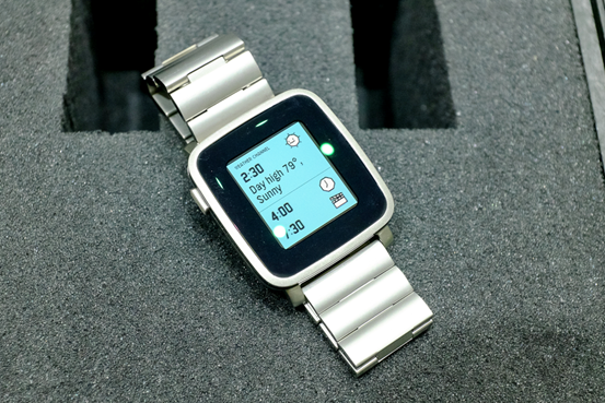 金属版Pebble Time上线 酷似Apple Watch