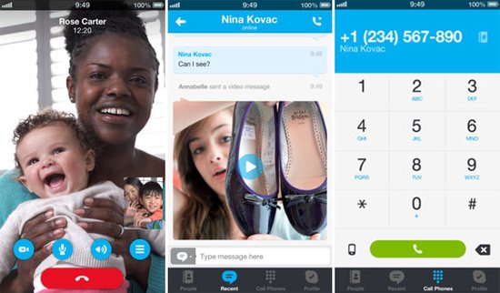 iOS版Skype更新 支持视频消息无限制发送