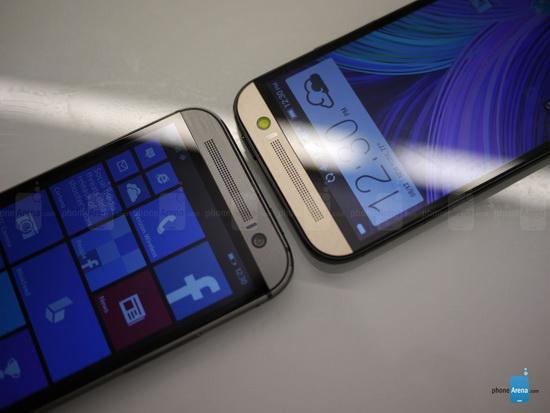 区别仅系统?WP/Android两版HTC One M8对比