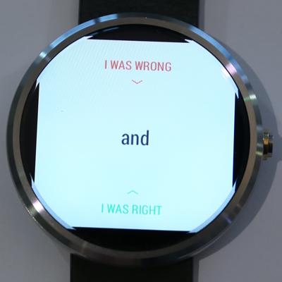 moto 360评测:圆形表盘帅气十足 待机很头疼