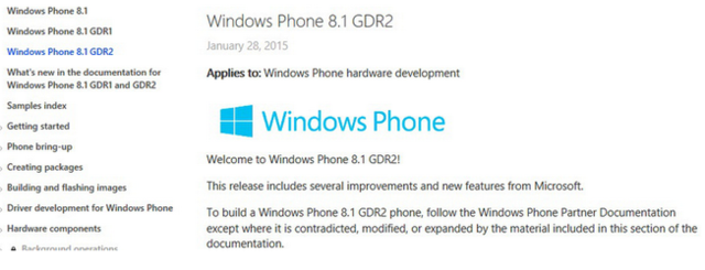 WP8.1 GDR2官方文档公布 开发者测试即将开始