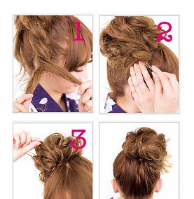 【已审】4款日系超温柔古风盘发DIY