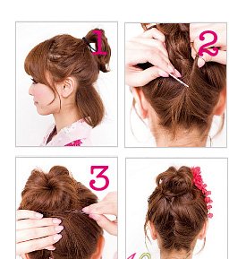 【已审】4款日系超温柔古风盘发DIY