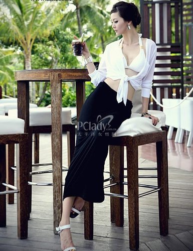 【已审】亮丽惹眼 初秋巧搭及踝长裙