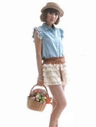 【已审】学日系女孩温柔浪漫荷叶边