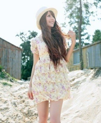 【已审】学日系女孩温柔浪漫荷叶边